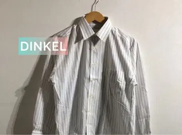 DINKEL 긴팔 셔츠 화이트 스트라이프
