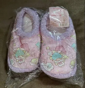 레어 미사용 2010년 리틀트윈스타 키키라라 룸슈즈 산리오