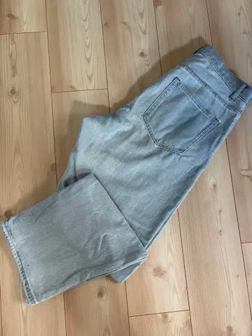 WYM 라이트 블루 스트레이트 데님 팬츠