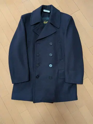 Gloverall CHURCHILL 네이비 피 코트