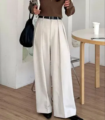 CAPRICIEUX LEMAGE 2턱 와이드 팬츠 카프리슈레마쥬