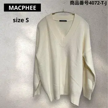 MACPHEE 울 100% V넥 니트 사이즈 S
