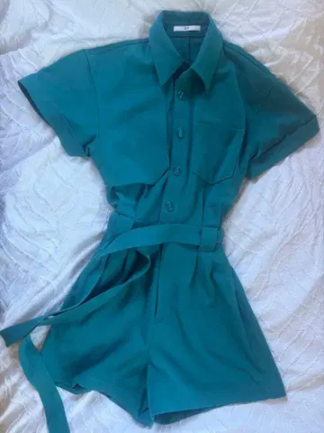 터콰이즈 숏팬츠 셋업