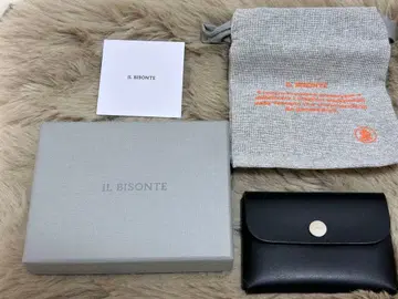 IL BISONTE 블랙 코인, 카드 케이스