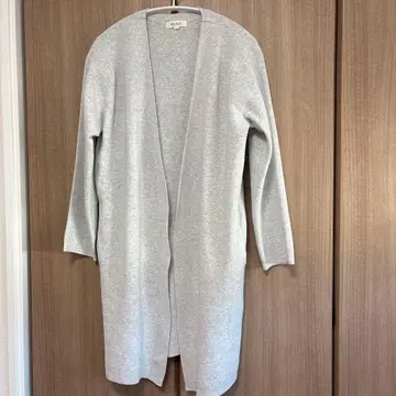 플라스테 라이트 그레이 롱 가디건 M
