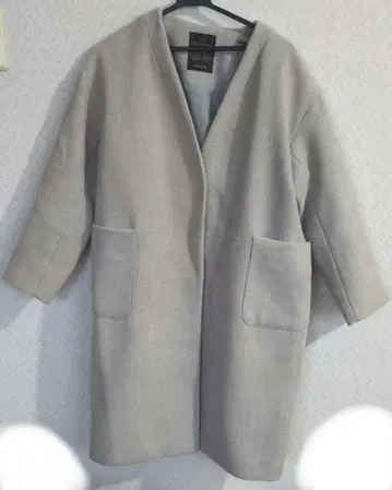 그레이 롱 코트 여성용