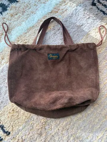 NAPRON x BEAMSBOY 브라운 스웨이드 토트백