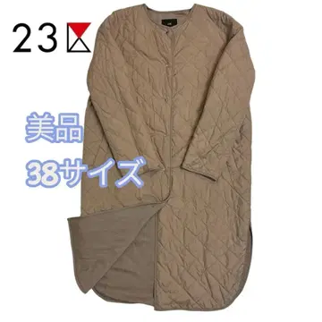 [ 새상품급 ] 23구 퀼팅 자켓 38 사이즈 베이지