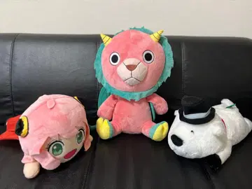 Spy family 봉제 인형 3종 세트 ( 아냐, 라이온, 북극곰 )