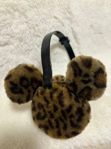 디즈니 레오파드 무늬 귀도리