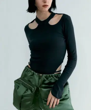 SORIN Stretchy Rib Cut-out Bodysuit