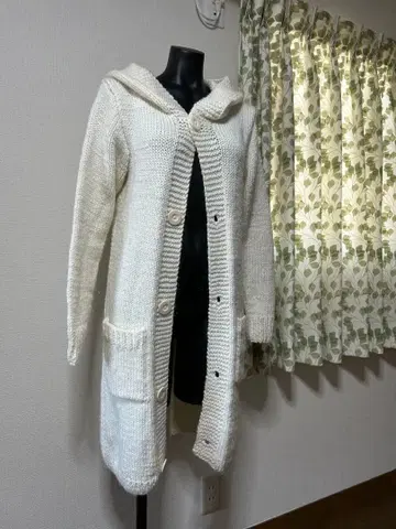 후드 부착 코디건 핸드메이드