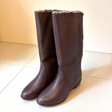 [ 미사용 새상품 ] fitfit 핏핏 천연 가죽 롱 부츠 24cm