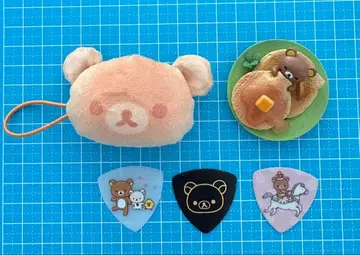 리락쿠마 봉제 인형 플레이트 피크 세트