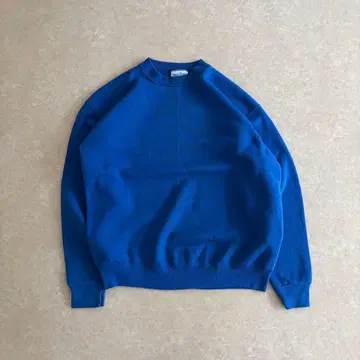 80s 90s 맨투맨 블루 노르마코어