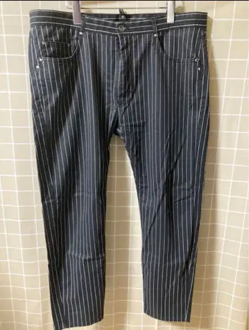 ZARA 스트레치 테이퍼드 스트라이프 팬츠