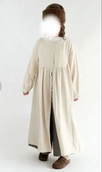 SM2 코튼 린넨 전후 착용 원피스 세트