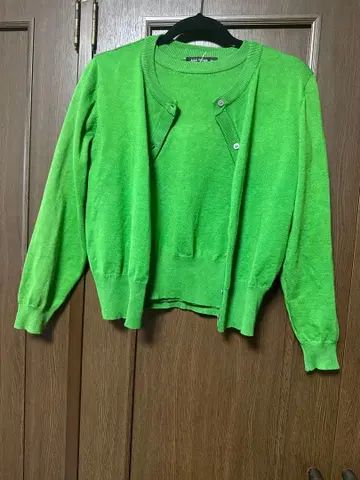 Aqua Garage 그린 가디건 M