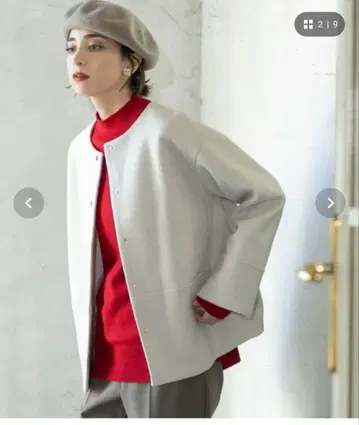 오파크 클립 울라이크 멜톤 노카라 코트