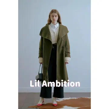 새상품급 릴암비션 lilambition 2way 넥 롱 코트