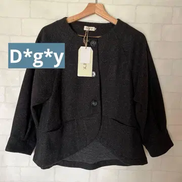 가격 인하 택 포함 새상품 Dgy 노카라 하프 코트 블랙 가을/겨울 제품