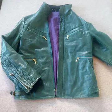 ABAHOUSE 그린 가죽 자켓 사이즈 2