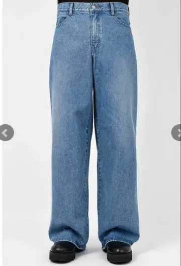 LAD MUSICIAN/14oz 데님 스트레이트 팬츠