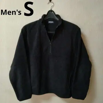 UNIQLO 플리스 하프 지퍼 S 올드 유니클로 네이비 택