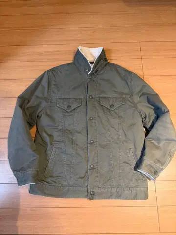 melple / 보아 카라 부착 밀리터리 자켓 / 메이플