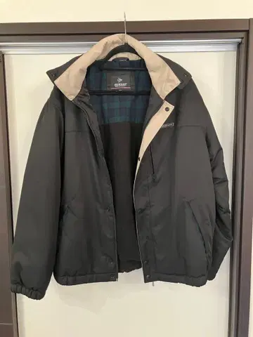 DUNLOP MOTORSPORT 충전솜 점퍼 LL 블랙