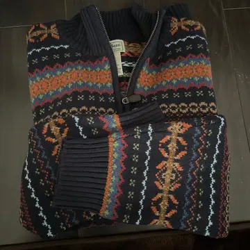 L.L.Bean 집업 스웨터 L-REG 네이비 계열