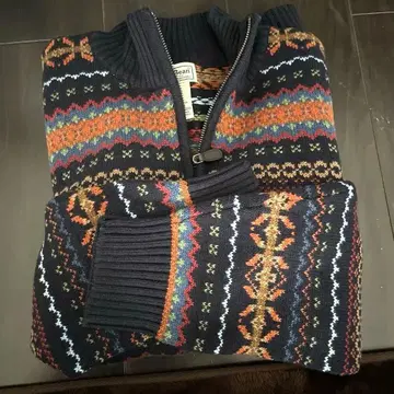 L.L.Bean 집업 스웨터 L-REG 네이비 계열