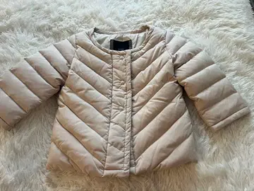 LE SOUK 베이지 퀼팅 다운 자켓 38