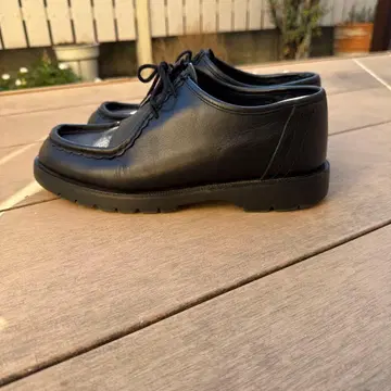 블랙 가죽 모카신 신발