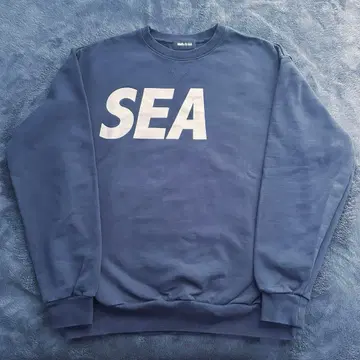 WIND AND SEA 크루넥 네이비