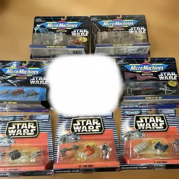 마이크로 머신 스타워즈 탈것 피규어 7개 세트