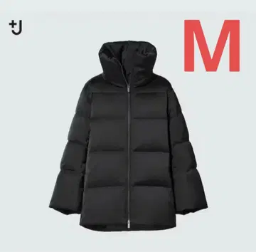 UNIQLO +J 질 샌더 여성용 블랙 M 다운 자켓 코트