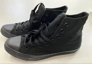 새상품 미사용 CEDAR CREST 블랙 하이컷 스니커즈 24.5cm