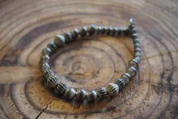 실버 비즈 팔찌