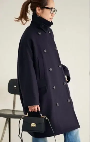 FRAMeWORK 롱 P 코트 정가 52,800 38 네이비