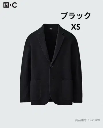UNIQLO C 니트 자켓 블랙