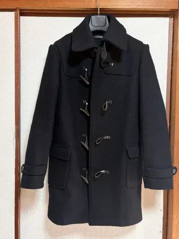 [새상품급] 블랙 울 더플 코트