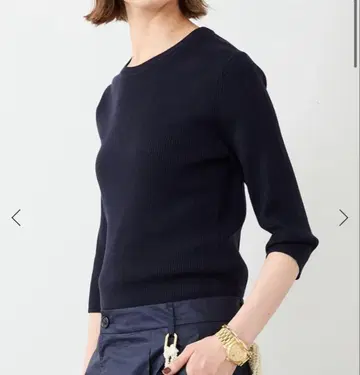 2024 두지엠 클라세 *Rib 크루넥 풀오버 네이비