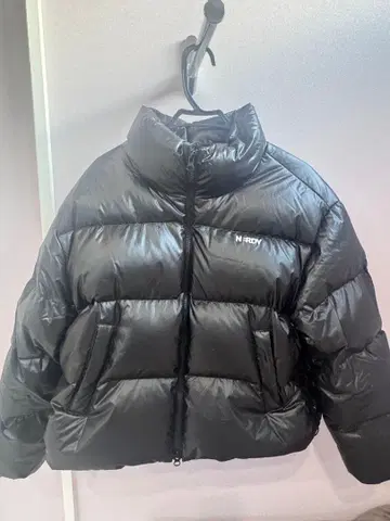 NERDY 블랙 다운 자켓 S