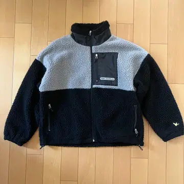 Mark Gonzales 마크곤잘레스 보아 자켓 블랙 x 그레이