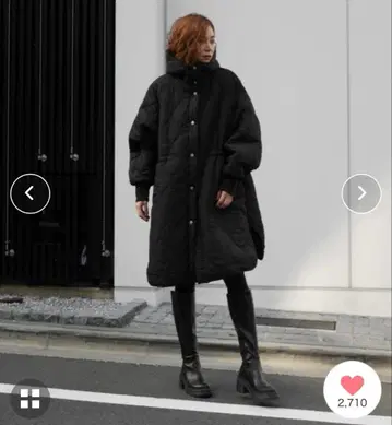 My shawty quilt hoodie coat