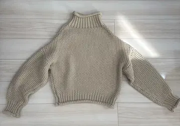 하이넥 볼륨 니트 풀오버 청키 니트 빅 가을/겨울