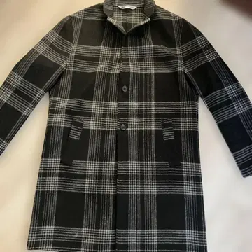 새상품급 ZARA 자라 체스터 코트 체크 코트