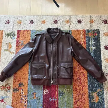 HORN WORKS 브라운 가죽 아우터 LL