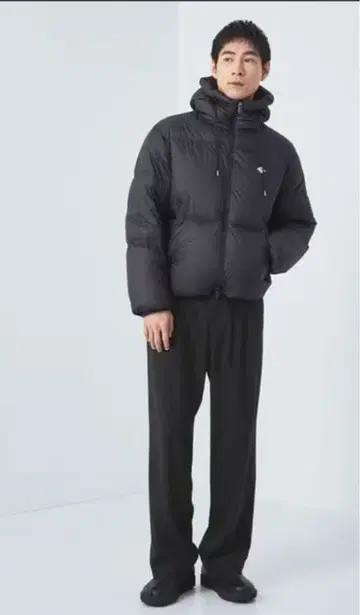 Morley 1 플리츠 와이드 팬츠 블랙 M